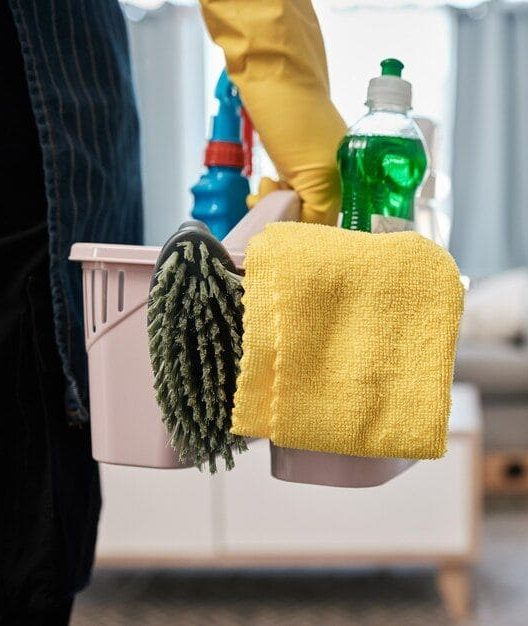 Professional cleaning supplies for apartment and home cleaning in Denver, Seattle & Austin — eco-friendly, pet-safe products used by Gleaming Space cleaners.