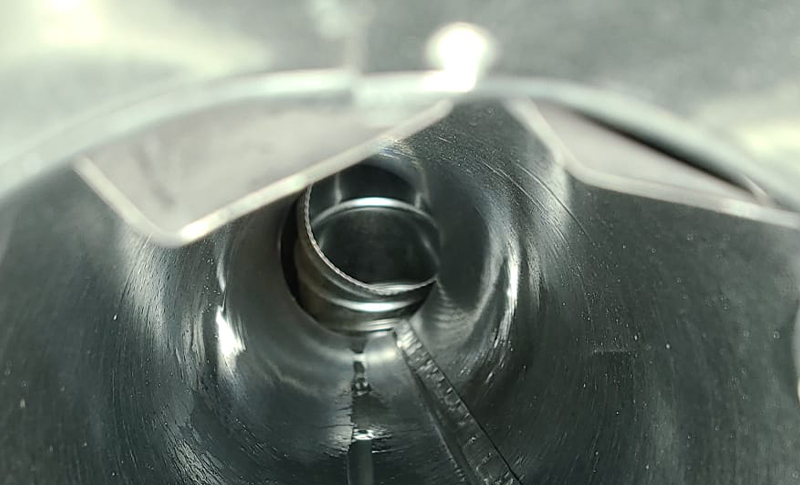 Clean air duct interior view after professional HVAC cleaning service in Austin TX