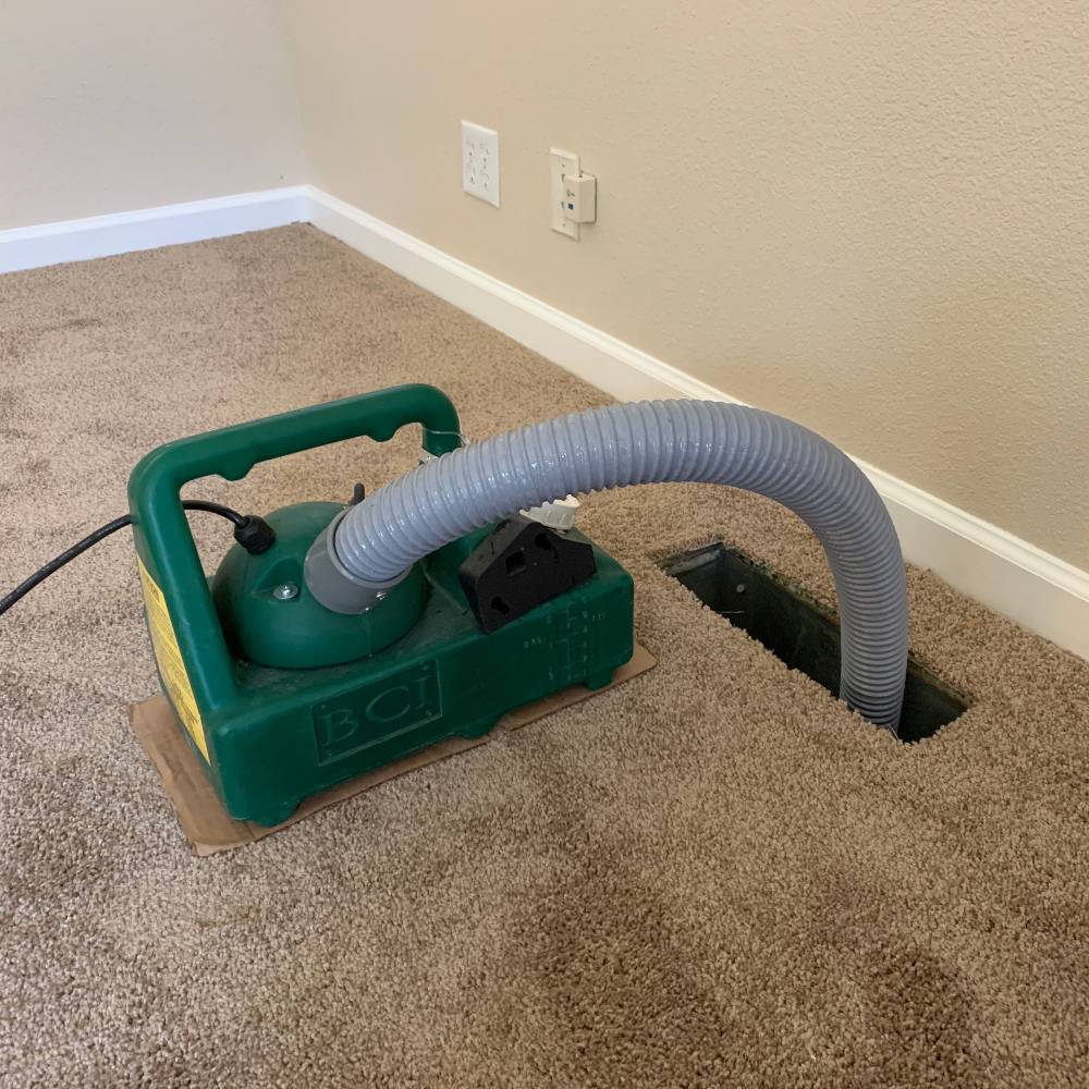 Gleaming Space using advanced HEPA technology and negative air machines for residential air duct cleaning to remove allergens and mold spores in CO, TX, and WA.